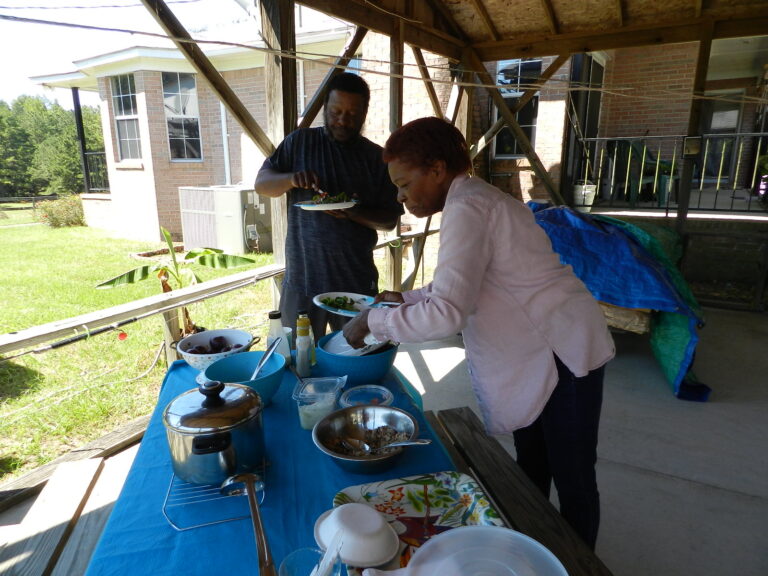 Guests enjoying nutritious food