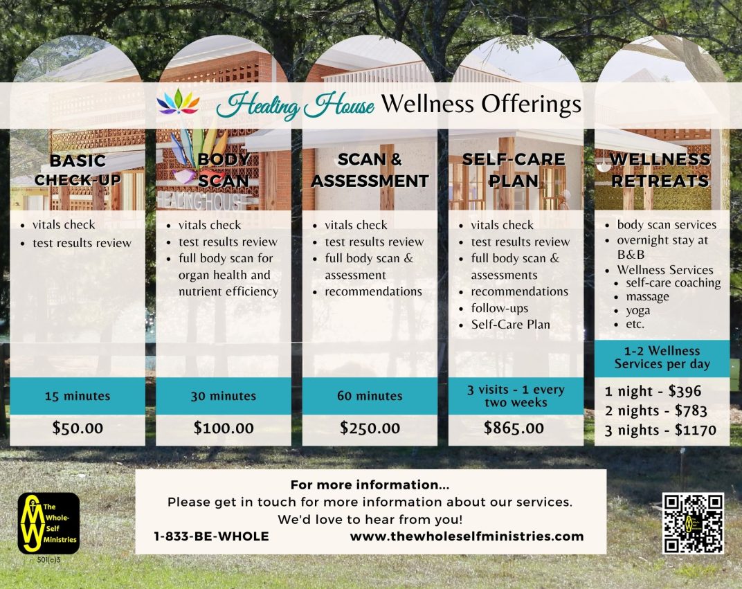 Healing House Services Packages 5
